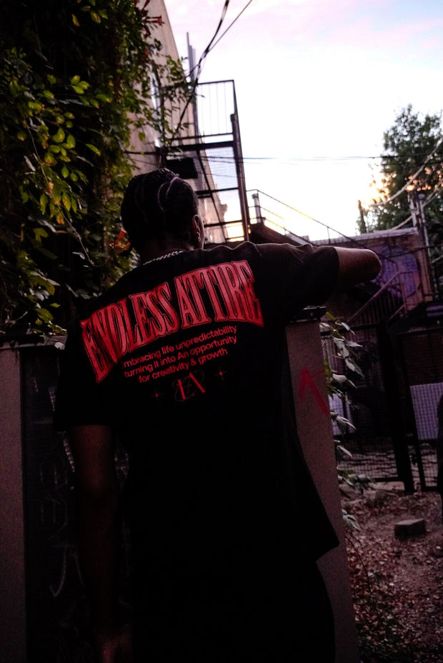 Endless Attire Black Round Neck Tee