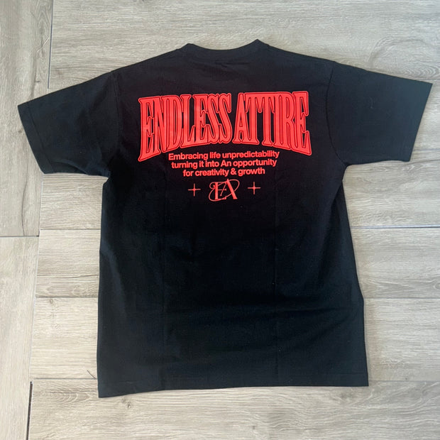 Endless Attire Black Round Neck Tee